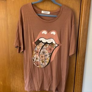 Free People Rolling Stones Graphic Tee